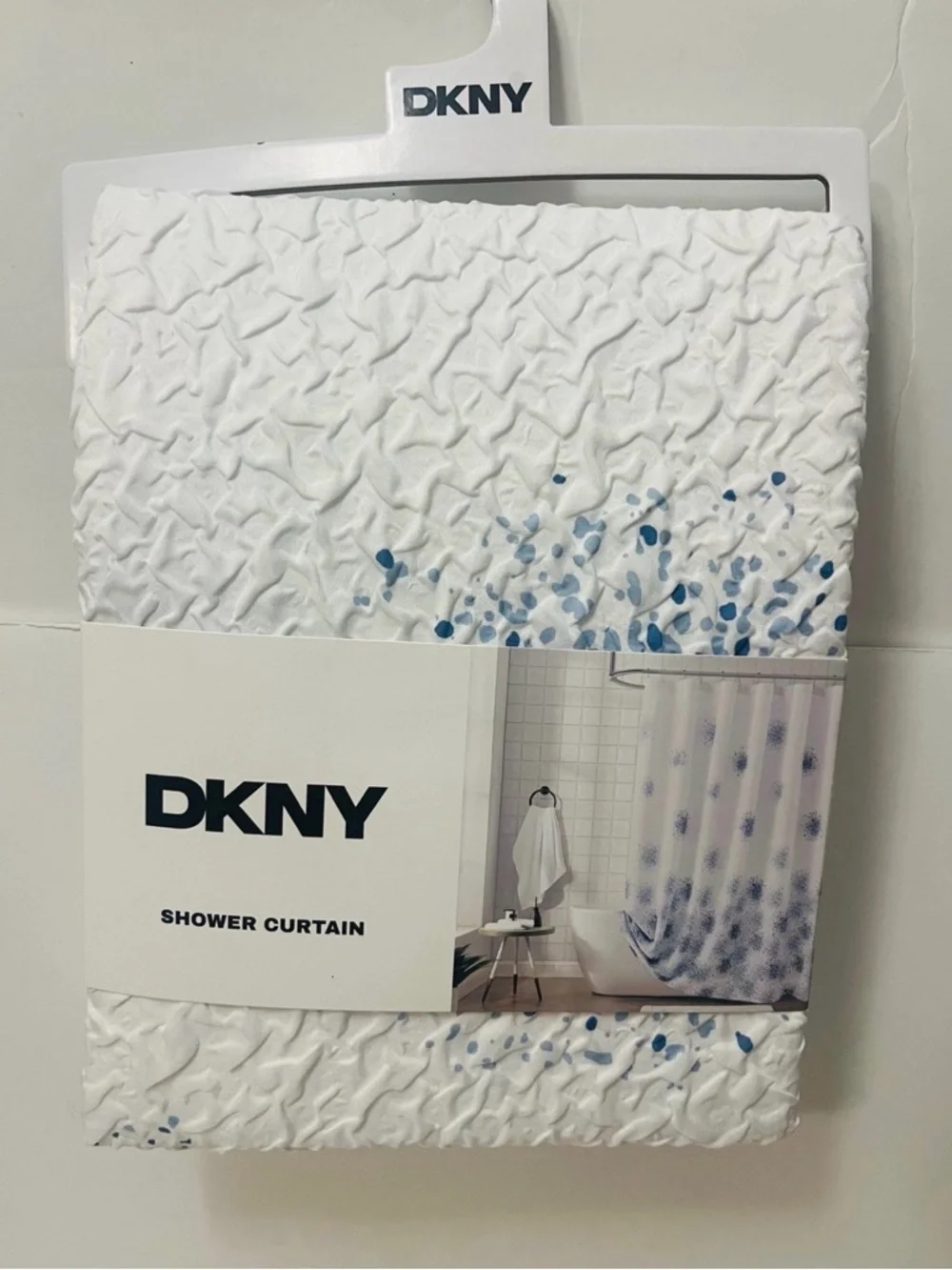 DKNY Splatterburst Microsculpt Shower Curtain 72